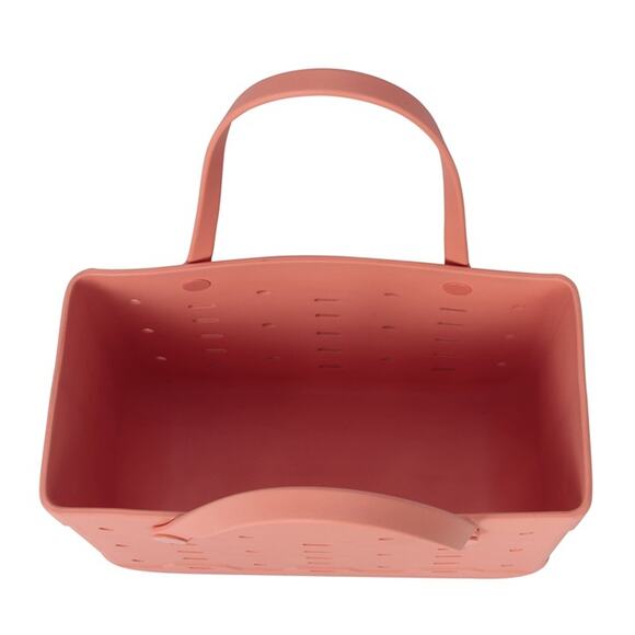 Mainstays Large Plastic Laundry Flex Tote, Melon Juice - Picture 4 of 5